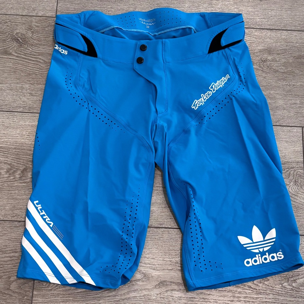 Troy Lee Designs Adidas Ultra MTB Shorts Mens 32 Blue Cycling Mountain Bike